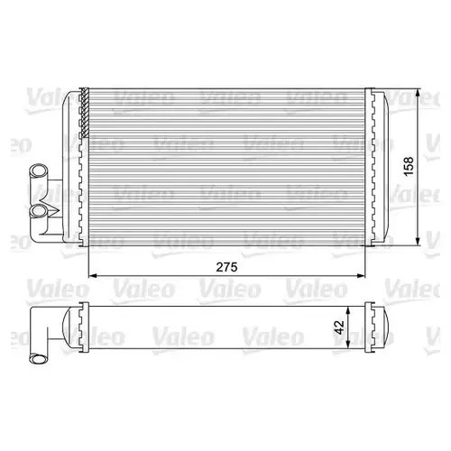 Радиатор печки VALEO 812068