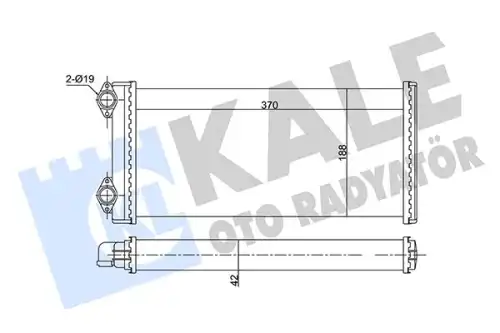 Радиатор печки KALE 351710