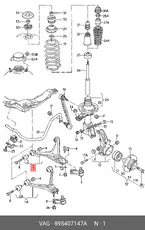 рычаг левый Audi 895407147A VAG