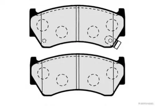 Тормозные колодки дисковые HERTH+BUSS J3601062