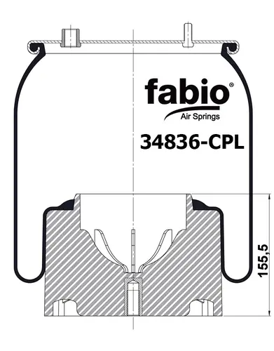 Пневмоподушка FABIO 34836CPL