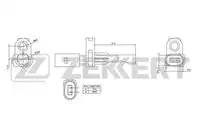 Датчик ABS ZEKKERT SE-6025