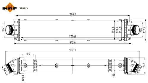 Интеркулер NRF 309085