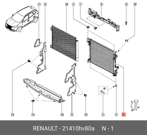Деталь 21410HV80A RENAULT