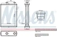 Радиатор печки NISSENS 707225
