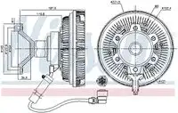  муфта вентилятора MB ATEGO 86238 NISSENS