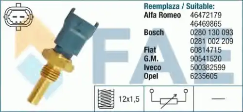 Датчик температуры автомобильный FAE 33490