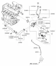 2546026000 HYUNDAI/KIA ПАТРУБОК СИСТЕМЫ ОХЛАЖДЕНИЯ
