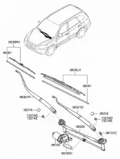 ДЕРЖАТЕЛЬ ЩЕТКИ СТЕКЛООЧИСТИТЕЛЯ 983202B000 HYUNDAI