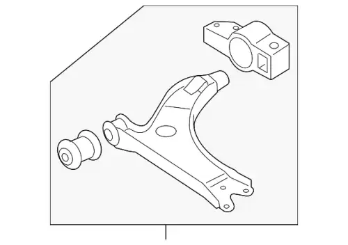 Рычаг подвески VAG 1K0407152AC