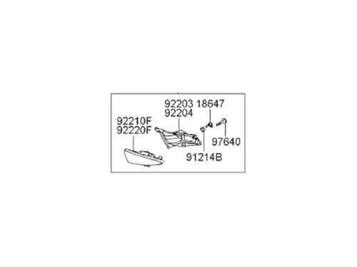 Фара противотуманная KIA 922022H000