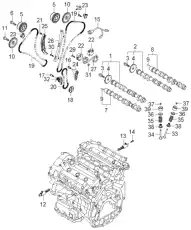 ЦЕПЬ НАСОСА МАСЛЯНОГО 243223C100 KIA