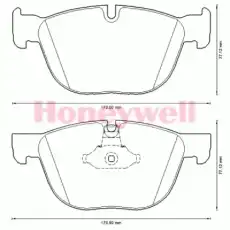 КОЛОДКИ ПЕР BMW E70 X5 573300J JURID