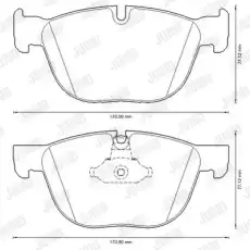 КОЛОДКИ ПЕР BMW E70 X5 573300J JURID