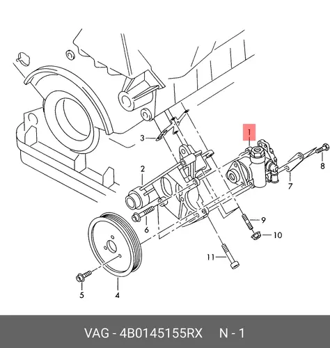 Насос гидроусилителя руля VAG 4B0145155RX