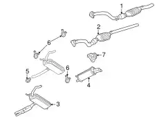 глушитель средняя часть Audi 4B0253409D VAG