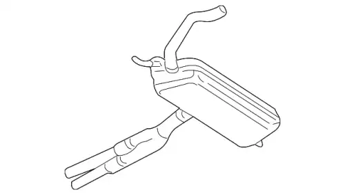 глушитель средняя часть Audi 4B0253409D VAG