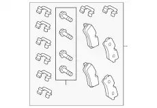 Тормозные колодки дисковые LAND ROVER LR156906