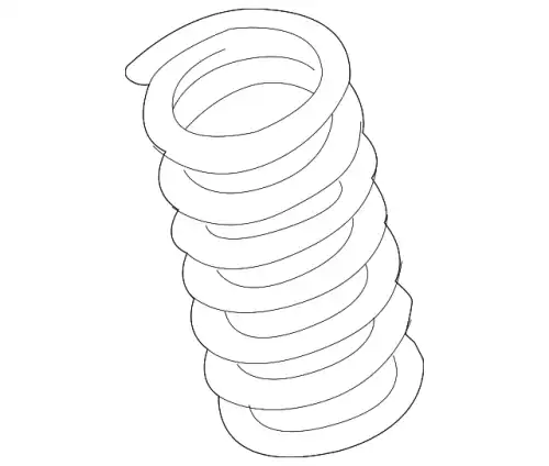 пружина передняя Audi 4F0411105BE VAG