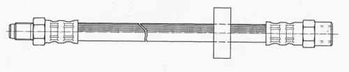 шланг тормозной перед. MB 510433 KAWE