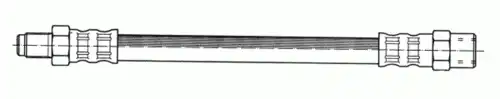 шланг тормозной перед. Audi 510558 KAWE