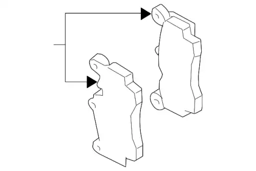 Тормозные колодки дисковые VAG 7L0698451E