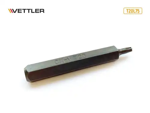 Бита вставка TORX T20 3/8' 75мм VETTLER 18790