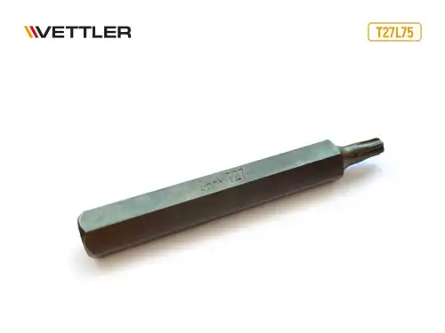 Бита вставка TORX T27 3/8' 75мм VETTLER 18792