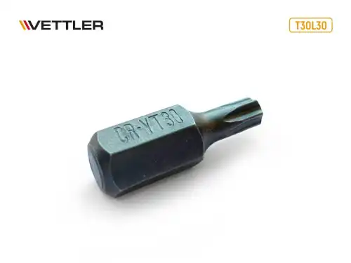 Бита вставка TORX T30 3/8' 30мм VETTLER 18784