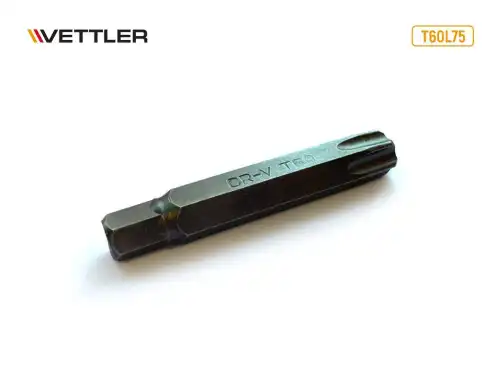 Бита вставка TORX T60 3/8' 75мм VETTLER 18798