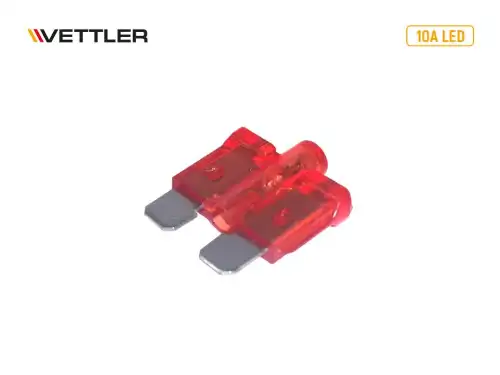 17783 Предохранитель плоский 10А с индикатором VETTLER