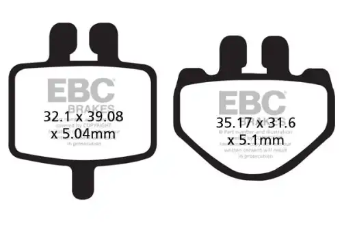 Тормозные колодки дисковые EBC FA485TT