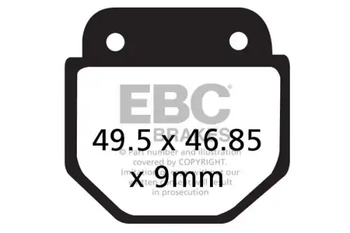 Тормозные колодки дисковые EBC FA486