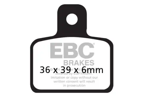 Тормозные колодки дисковые EBC FA351TT