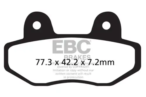 Тормозные колодки дисковые EBC FA622TT