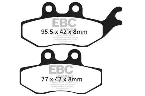 Тормозные колодки дисковые EBC FA374