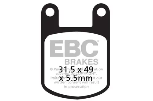 Тормозные колодки дисковые EBC FA050