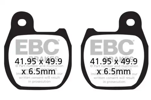 Тормозные колодки дисковые EBC FA624TT