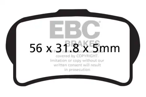 Тормозные колодки дисковые EBC FA644TT