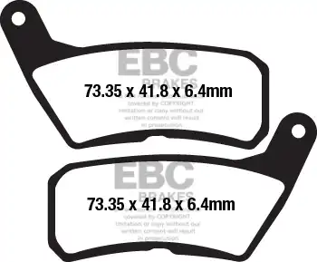 Тормозные колодки дисковые EBC FA654