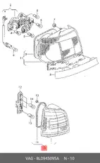 Фонарь габаритный VAG 8L0945095A