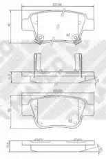 Тормозные колодки дисковые MAPCO 6833