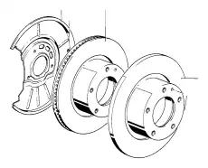 Тормозной диск BMW 34 11 1 153 228 ,