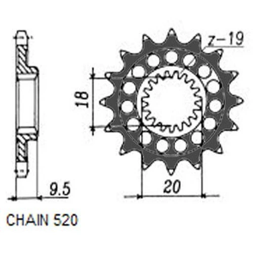 Деталь 33714 SUNSTAR