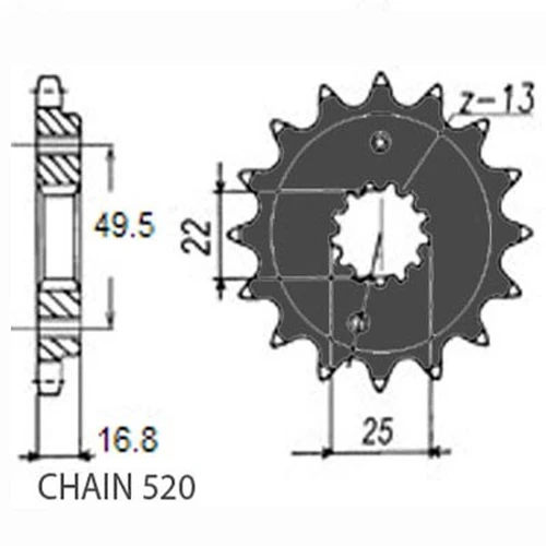 Деталь 39716 SUNSTAR