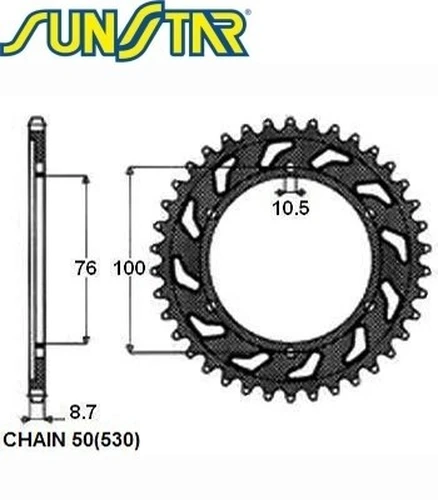 Деталь 1522942 SUNSTAR
