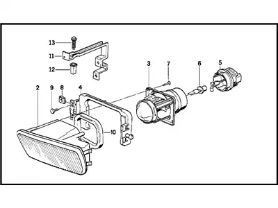 Фара противотуманная BMW 63 17 1 390 880