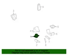 Подушка крепления двигателя MB 251 240 44 17