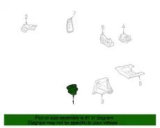 Подушка крепления двигателя MB 221 240 19 17