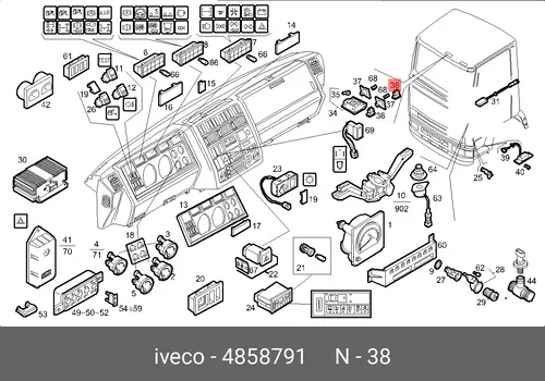 Салонный фильтр IVECO 4858791